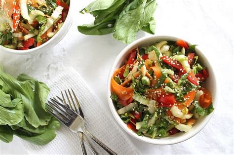 baby-bok-choy-salad-with-sesame-soy-dressing image
