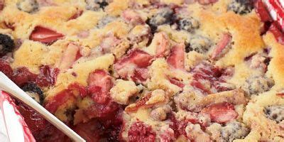 mixed-berry-spoon-cake-recipe-delish image
