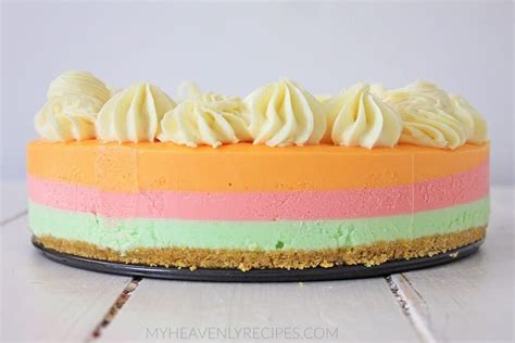 rainbow-sherbet-cheesecake-my-heavenly image