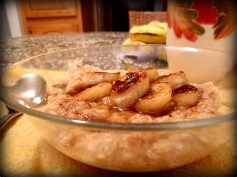 bananas-foster-oatmeal-sinful-nutrition image