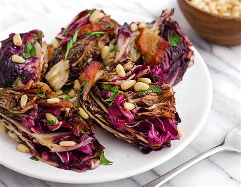 roasted-balsamic-radicchio-with-bacon-and-pine-nuts image