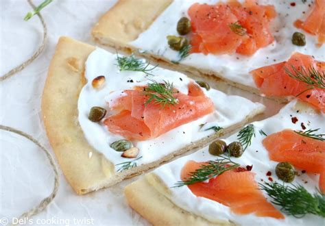 smoked-salmon-pizza-with-capers-dels-cooking-twist image