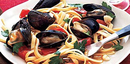 fettuccine-with-mussels-recipe-myrecipes image