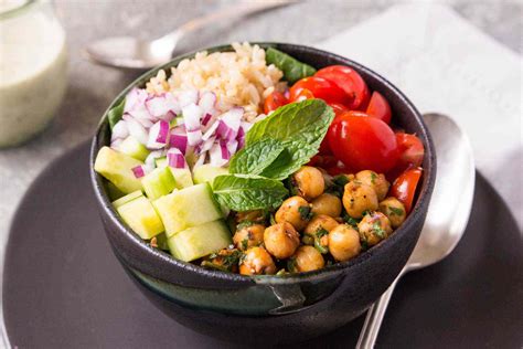 mediterranean-chickpea-bowls-with-tahini-sauce image
