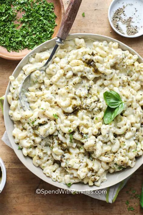 pesto-mac-and-cheese-spend-with-pennies image