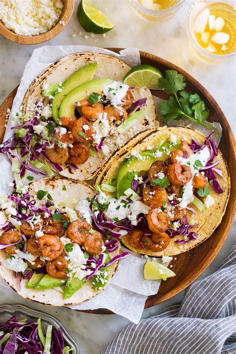 shrimp-tacos-with-cilantro-lime-crema-cooking image