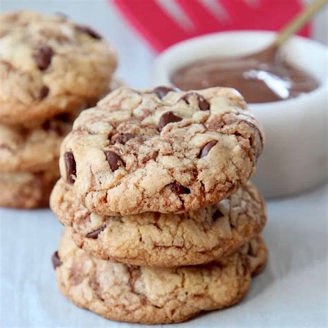 soft-chewy-nutella-chocolate-chip-cookies image