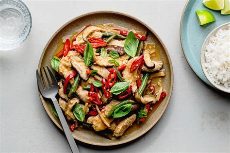 thai-chicken-stir-fry-recipe-with-coconut-the-spruce-eats image