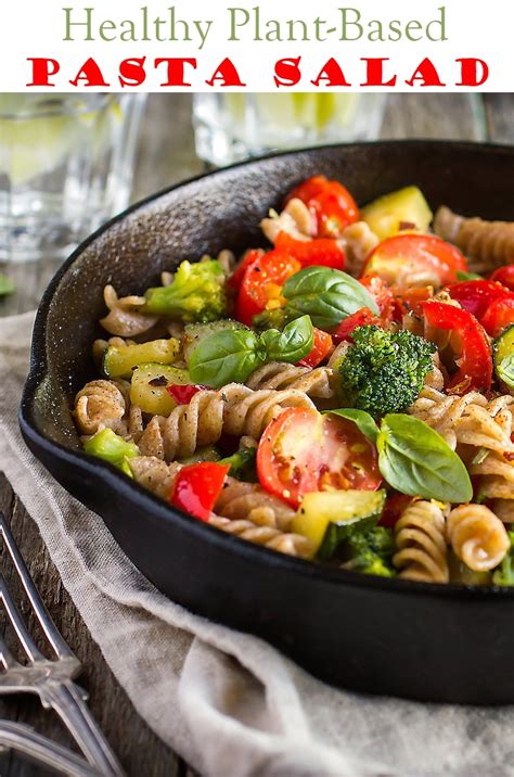 plant-based-pasta-salad-recipe-with-fresh-vegetables image