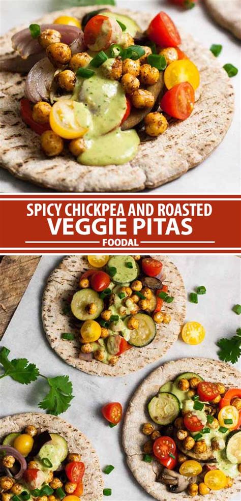 the-best-spicy-chickpea-and-roasted-veggie-pitas-foodal image