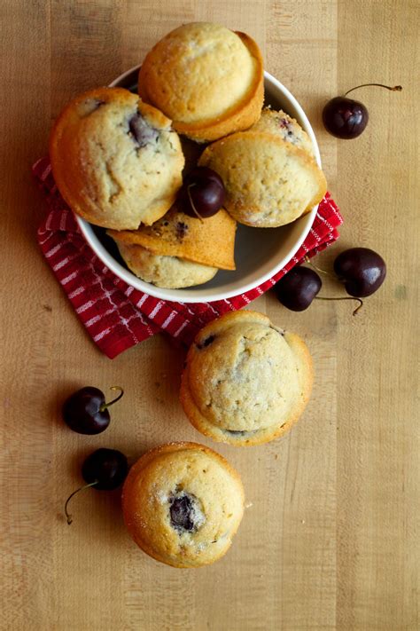 easy-muffin-recipe-with-fresh-or-frozen-cherries-the image