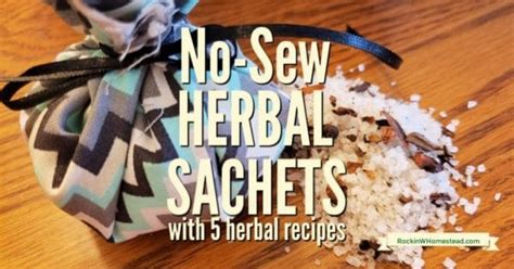 no-sew-scented-sachet-bags-with-5-herbal image
