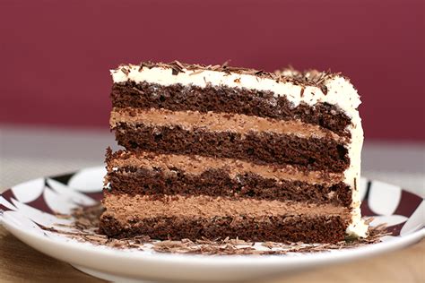 chocolate-layer-mousse-cake-with-cognac-food-style image
