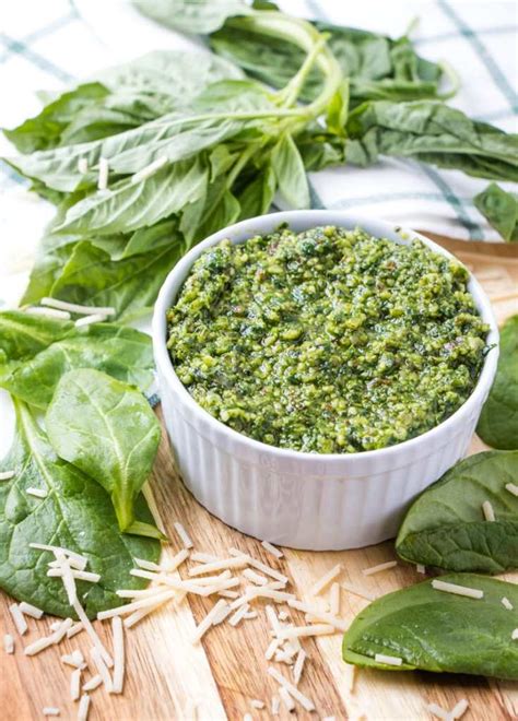 spinach-pesto-recipe-happy-healthy-mama image