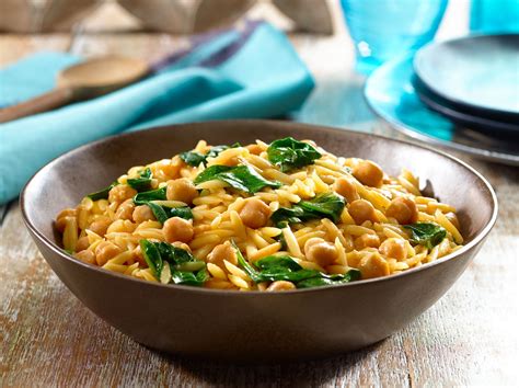 skillet-orzo-with-chick-peas-and-spinach-goya-foods image