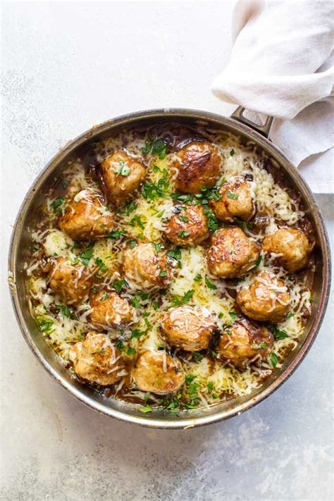 french-onion-chicken-meatballs image