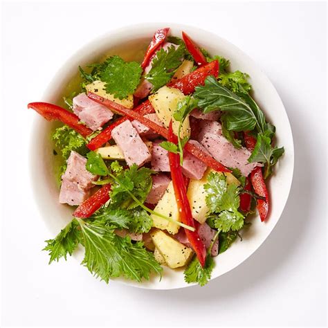 leftover-easter-ham-pineapple-salad-healthy image