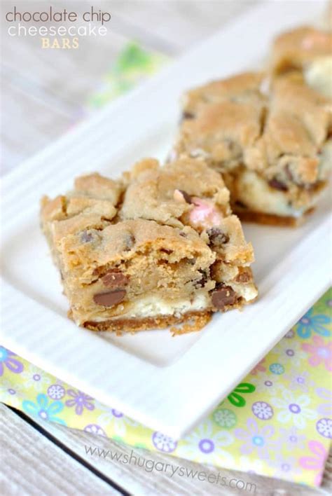 chocolate-chip-cheesecake-bars-recipe-shugary-sweets image
