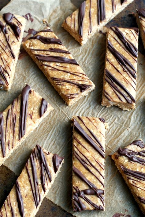 no-bake-almond-fudge-protein-bars-running-with image