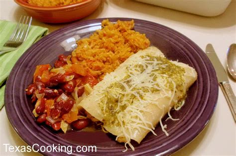 poblano-chicken-enchiladas-recipe-texas-cooking image