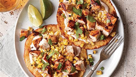 chipotle-chicken-and-corn-tostadas image