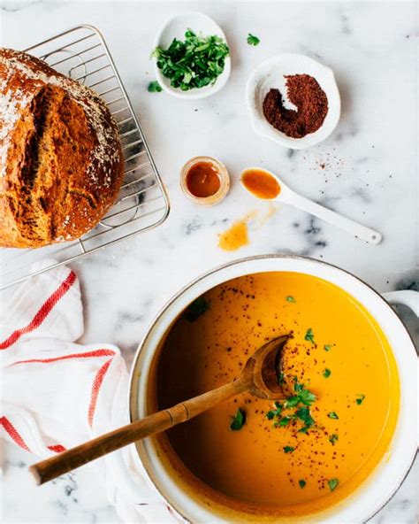 spiced-carrot-apple-soup-recipe-foodesscom image