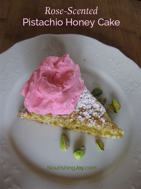 rose-scented-pistachio-honey-cake-grain-free image