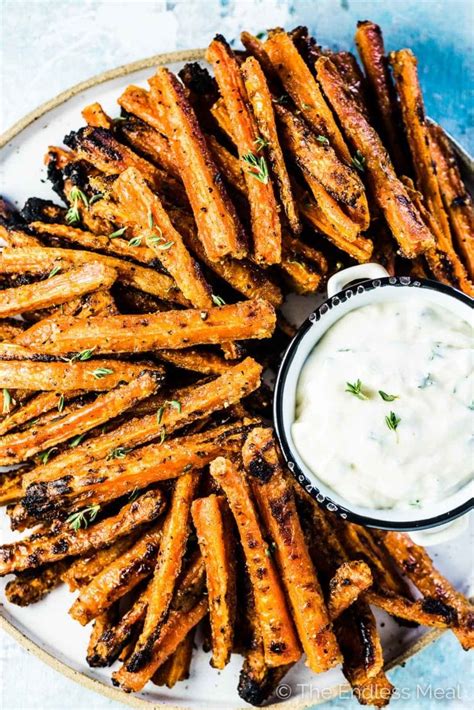 crispy-garlic-herb-carrot-fries-the-endless-meal image
