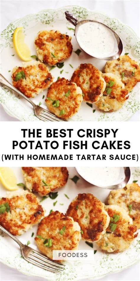 crispy-homemade-potato-fish-cakes-with-cod-foodess image