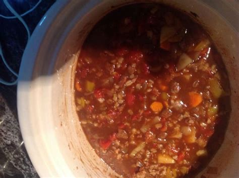 beef-barley-tomato-vegetable-soup-crock-pot image