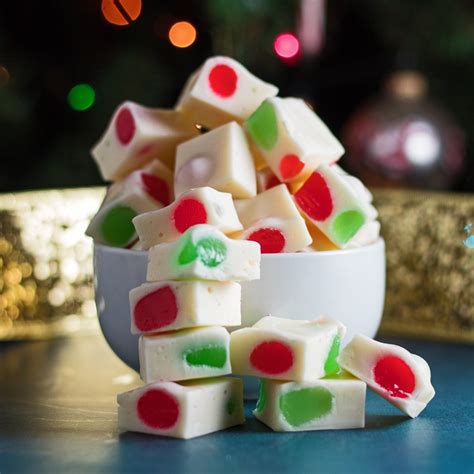 christmas-nougat-easy-gumdrop-nougat-candy-bake image