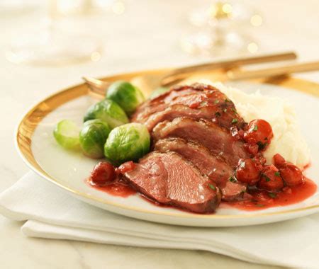 roast-of-duck-with-tart-cherry-glaze-recipe-house image