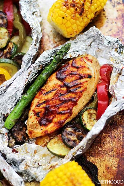 grilled-barbecue-chicken-and-vegetable-foil-packs image