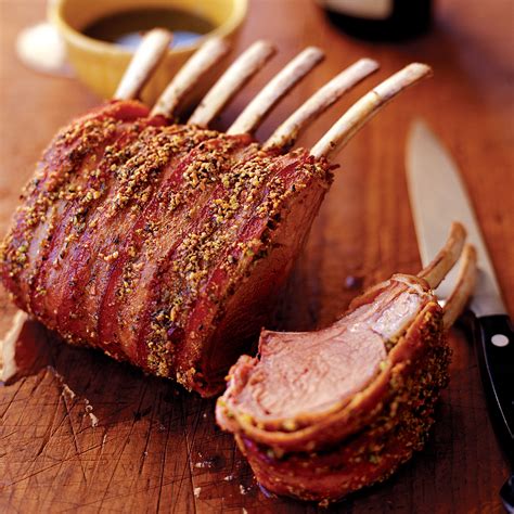 pistachio-crusted-rack-of-lamb-with-pancetta-food image