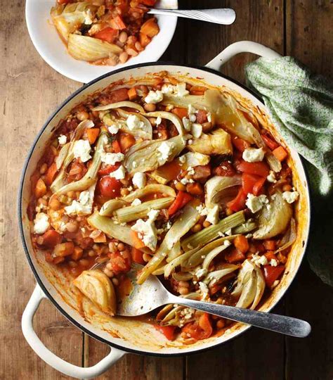 easy-vegetable-casserole-with-roasted-fennel-beans image