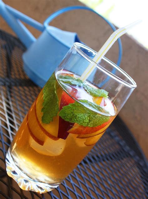 peach-and-mint-iced-tea-the-comfort-of-cooking image