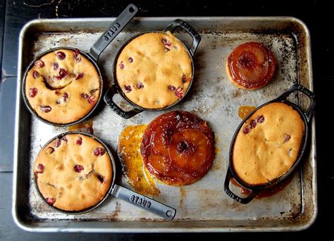 apple-and-cranberry-upside-down-cake-recipe-saveur image