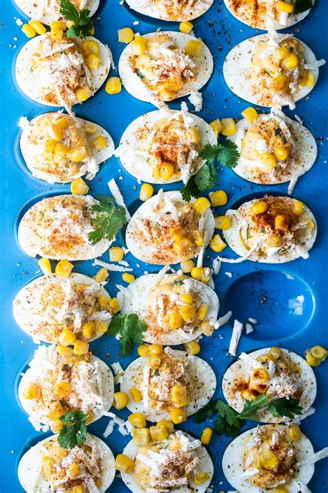 easy-deviled-eggs-mexican-street-corn-style-foodness image