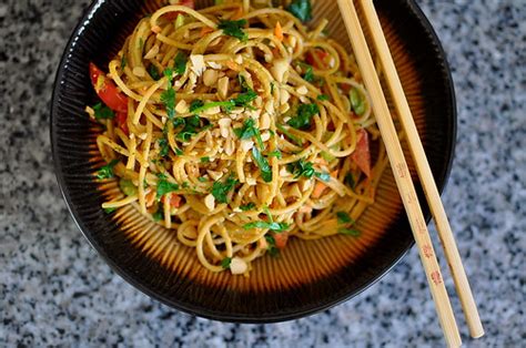 red-curry-peanut-noodles-recipe-gastronomy image
