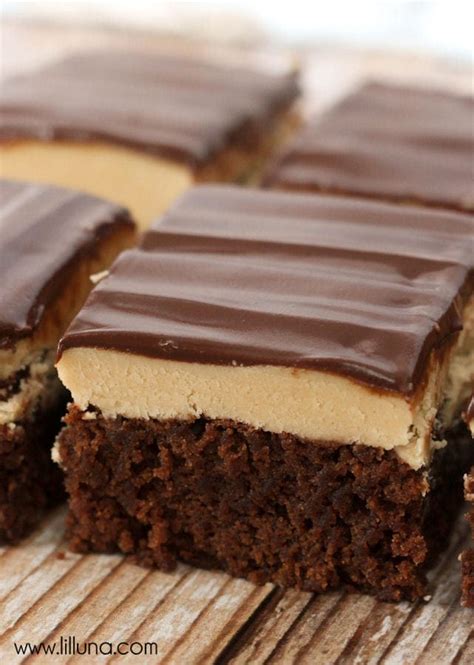 easy-buckeye-brownies-recipe-chocolate-pb-video image