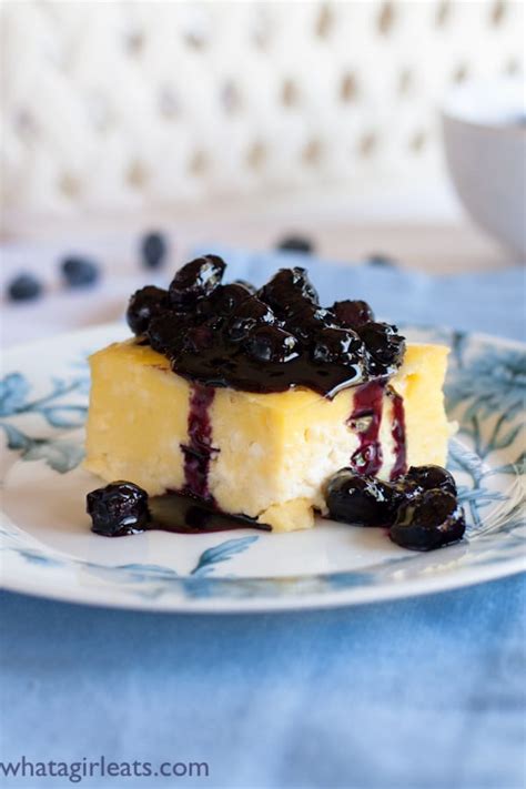 blintz-souffle-with-blueberry-sauce-what-a-girl-eats image