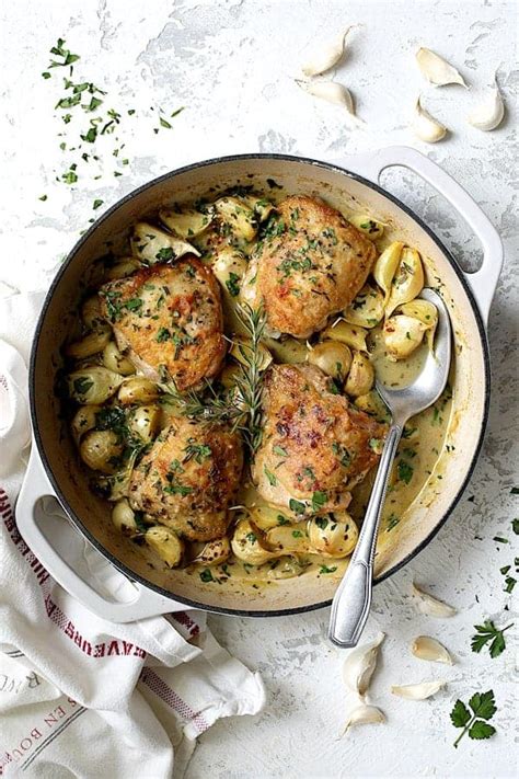 40-clove-garlic-chicken-chicken-with-40-cloves-of-garlic image