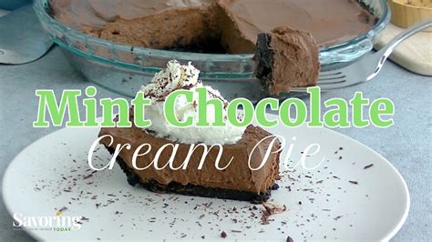 mint-chocolate-cream-pie-recipe-youtube image