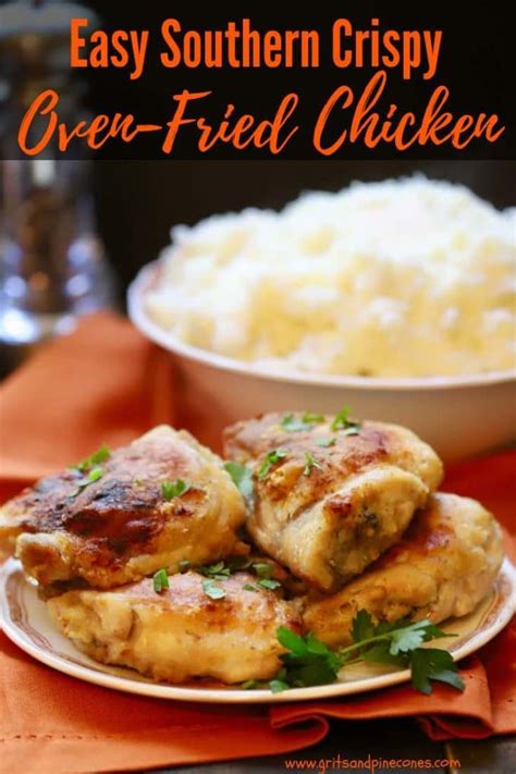 southern-oven-fried-chicken-thighs image