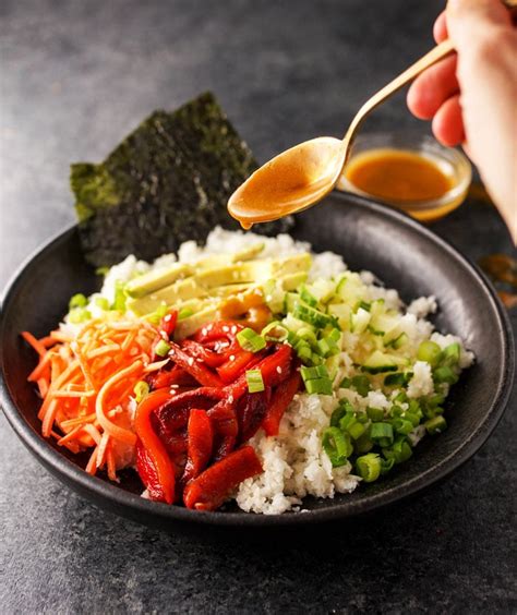 vegan-sushi-bowls-with-soy-ginger-dressing image