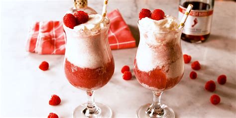 best-raspberry-float-mimosas-recipe-delish image