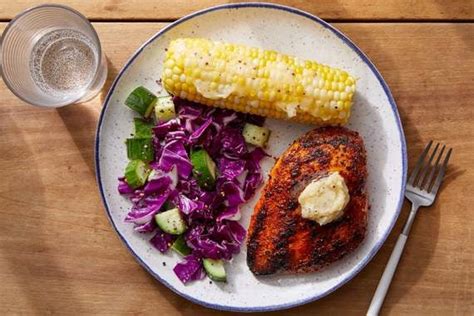 smoky-chicken-honey-butter-with-corn-on-the-cob image