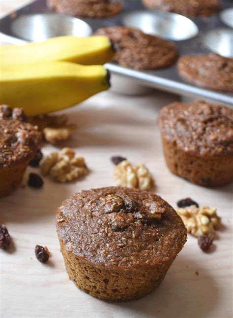 banana-bran-muffins-moist-healthy-muffin image