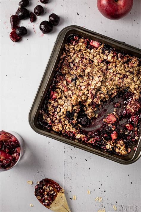 apple-and-cherry-crumble-the-littlest-crumb image