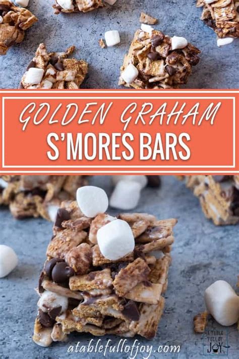golden-grahams-smores-bars-a-table-full-of-joy image